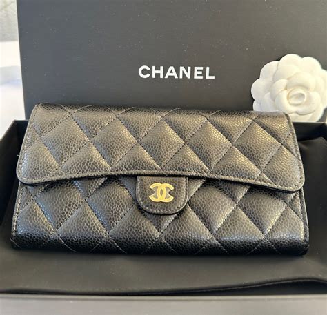 chanel small zip wallet|chanel classic long flap wallet.